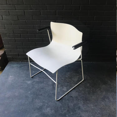 Vintage 1980s  Massimo Vignelli Handkerchief Knoll ArmChair Chair Mid-Century Post Modern 