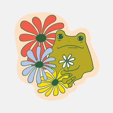 Froggy Friend Sticker