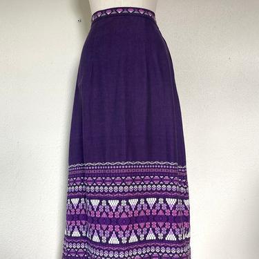 1960s Guatemalan cotton maxi skirt 
