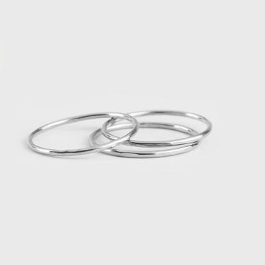 Hammered Ring, Sterling Silver Filled Stacking Rings, Stackable Rings, Dainty Rings, Sterling rings, Thin band rings, minimal ring 
