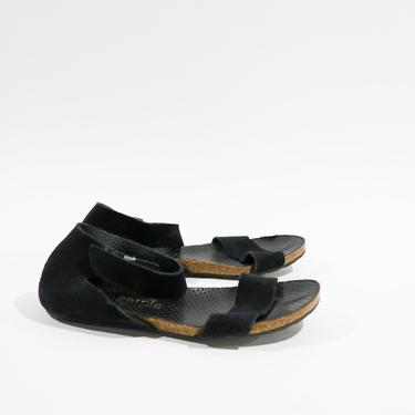 Pedro Garcia Suede Flat Sandals, Size 38