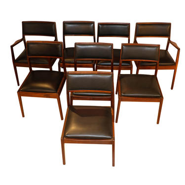 Eight Mid Century Foster McDavid Dining Chairs 