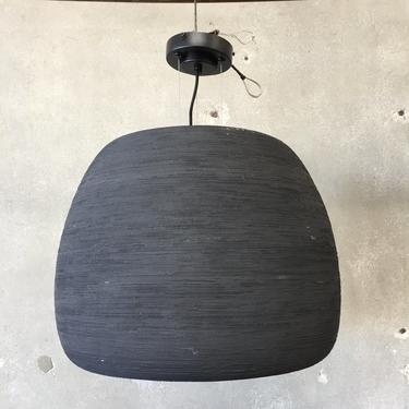Contemporary Hand Made Ceramic Black Pendant Lamp