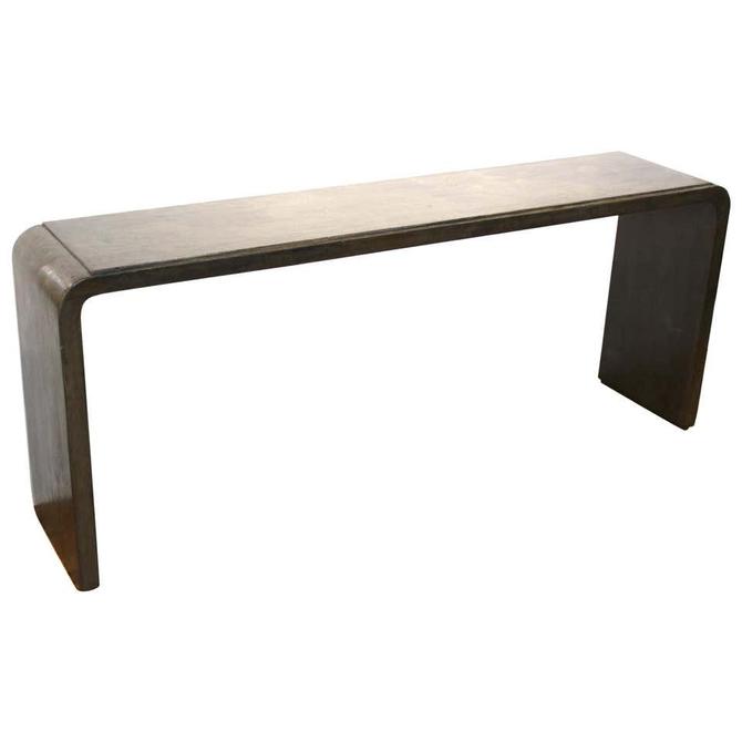 Karl Springer Style Modern Lacquered Console Table