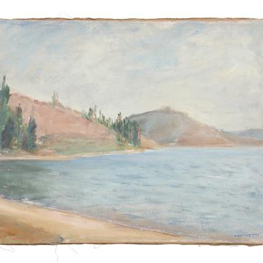 Vintage Lake Painting