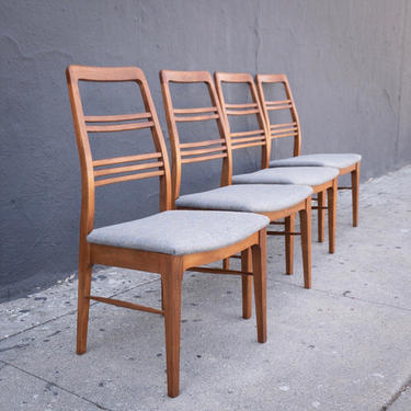 Restored Vintage Dining Chairs-Set of 4