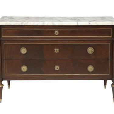 Louis XVI Style Marble Top Commode - 19th C