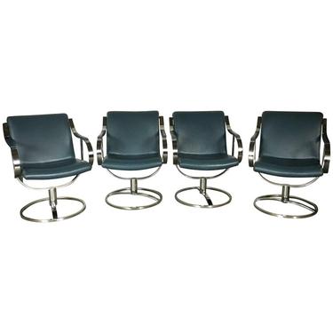 Grouping of Four, Gardner Leaver for Steelcase Swivel Lounge Chairs