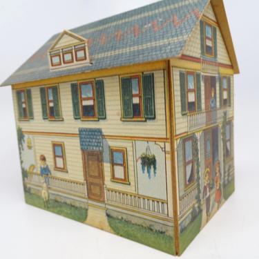 1897 Logan Village House #15, by Mcloughlin Bros. Antique Cardboard Lithograph, Great for Chirstmas 