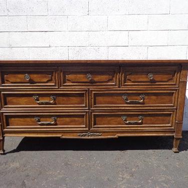 Vintage Regency Dixie Dresser Buffet Media Console Changing Table Bureau Chest Drawers Mid Century French Provincial CUSTOM PAINT  AVAILABLE 