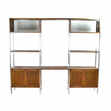 Vintage Founders Midcentury Modern Free Standing Wall Unit or Room Divider 