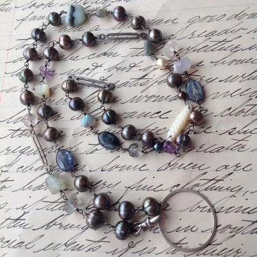 RESERVED for Tracy - Gemstone Bead Necklace 