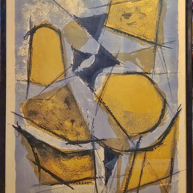 UNTITLED SILKSCREEN PRINT SIGNED AND DATED GILLIAN LACEY 1964