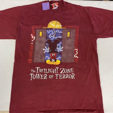 Vtg Mickey Inc. Twilight Zone Tower of Terror Lrg T-shirt