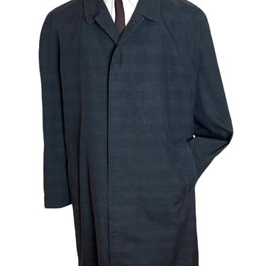 Vintage 1960s WINGFLITE Raglan Trench Coat ~ 46 Long ~ Jacket / Raincoat ~ Norseman Cloth ~ Preppy / Trad / Ivy ~ XL Extra Large 