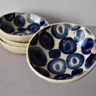 Rustic Ceramic bowls, Set of four bowls, Handmade gifts, Ceramic pottery 