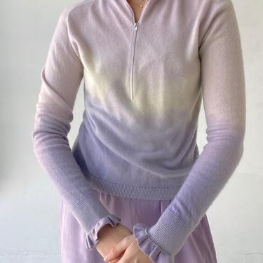 Hand Dyed Saie Lilac and Cream Sweater