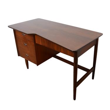Walnut Desk Mainline Made by Hooker Mid Century Modern 