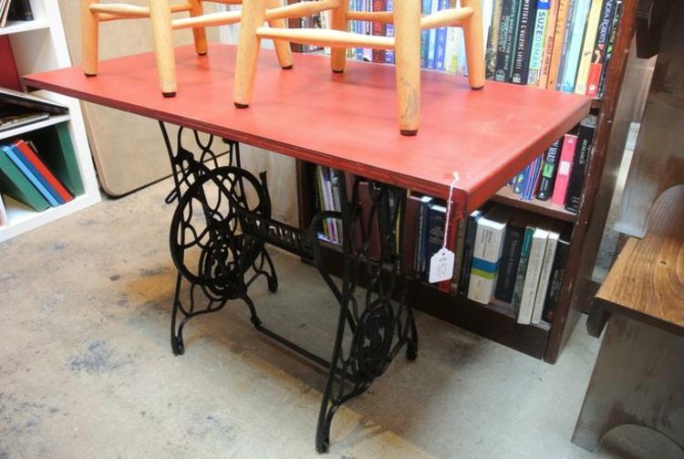 Red sewing table. $325