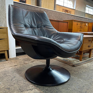 Roche Bobois Leather Lounge Chair