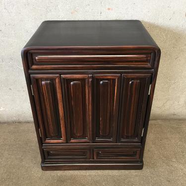 Vintage Buddhist Altar Cabinet with Rosewood Panels