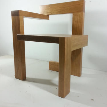 Custom Gerrit Rietveld Steltman Mid Century Chair 