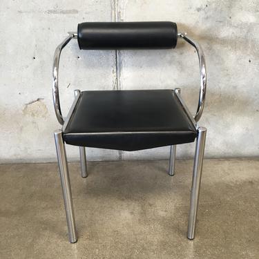 Black Italian Chair With Armrests