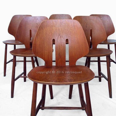6 Danish Modern MCM Dining Chairs 