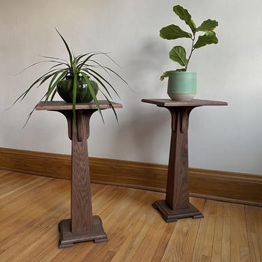 Pedestal Plant Stand, Hardwood—perfect for heavy pots! 