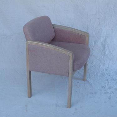 Mid Century Arm Chair Pink Purple Upholstered Office Chair Retro Office Chair 1940s Vanity Chair Art Deco Office Chair 