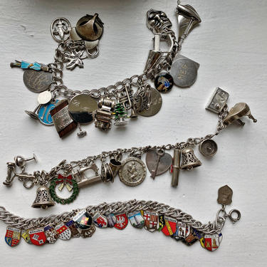 Vintage Charm Bracelet Set (3) 