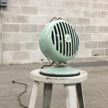 Vintage Victor Electric Heater Retro 1950s Underwriters Laboratories + Victron + Mid Century + MCM + Atomic + Mint Green + Portable Heating 