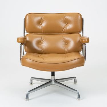 Ray + Charles Eames Time Life Lobby Chair in Cognac Leather