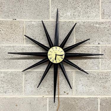 LOCAL PICKUP ONLY ———— Vintage Telechron Starburst Wall Clock 