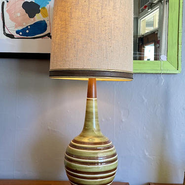 Striped Pottery Table Lamp by Laurel Lighting