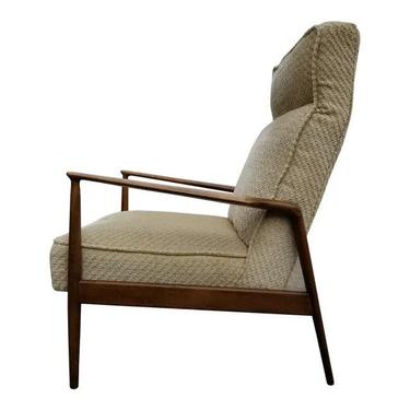 Ib Kofod-Larsen Danish Modern High-Back Lounge Chair 