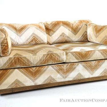 Mid Century Sofa with Brass Inlay (2 of 2)