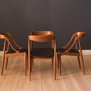 Sculptural Danish Dining Chairs by Johannes Andersen 