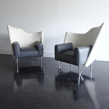 pair Torso Chairs style of Deganello 