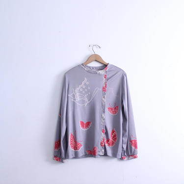 Grey Butterfly 90s Top 