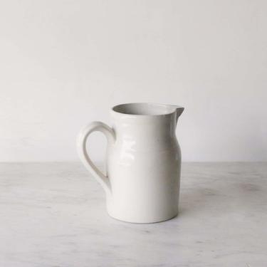 Vintage Stoneware Pitcher with Lid
