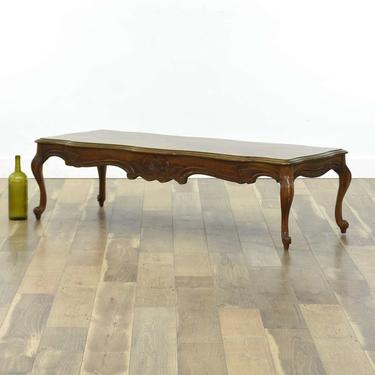 Gordon'S French Provincial Coffee Table W Marquetry 
