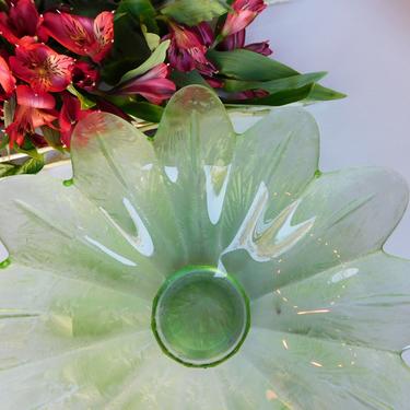 Etched Decorative Pale Green Dish
