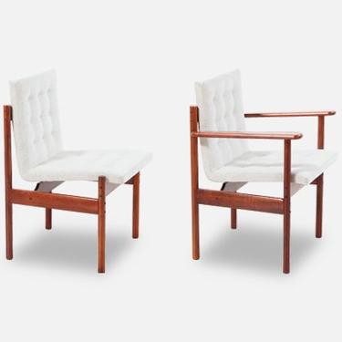 Mid-Century Brazilian Rosewood Dining Chairs by Percival Lafer