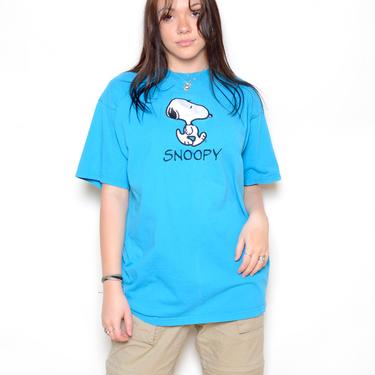 Vintage 90's SNOOPY Embroidered T-Shirt Sz L/XL 