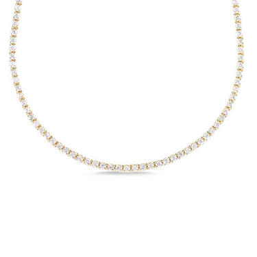 5.25ct Tennis Necklace - 14K Yellow Gold