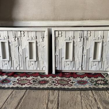 Painted White Side Tables/Cabinets