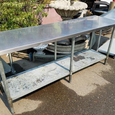 Stainless Steel Industrial Counter 84w x 36h x 24d