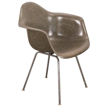 Eames Olive Green Armshell Chair 