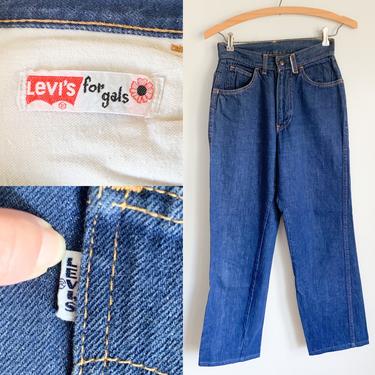 Vintage 1960s BIG E Levis for Gal Jeans / 23-24.5&quot; waist 